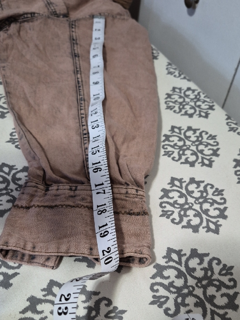 We The Free Free People Beige Brown Cord Collar Oversized Jacket - Picture 8 of 8